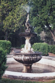 fountain in west garden